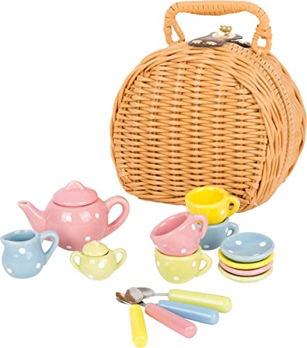 Legler small Foot Picknickkorb Teeservice, Rollenspiel für Kinder, Teeset inkl. Puppengeschirr, ab 3 Jahren, 17-teilig, 5313 Legler small Foot Picknickkorb Teeservice, Rollenspiel für Kinder, Teeset inkl. Puppengeschirr, ab 3 Jahren, 17-teilig, 5313 von Small Foot