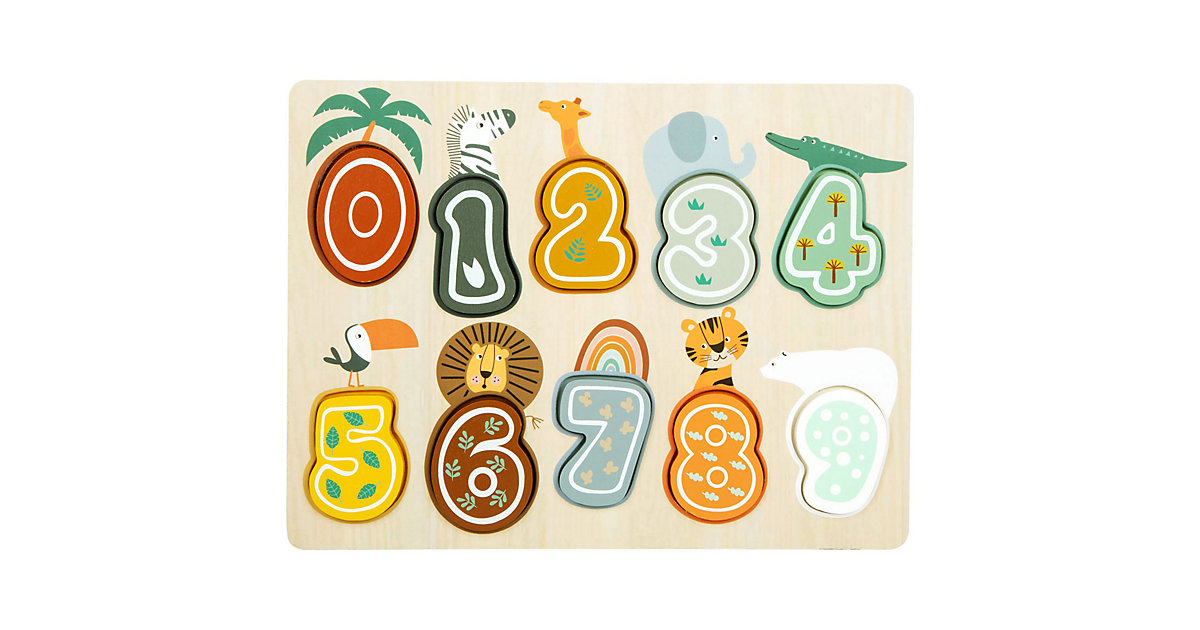 Setzpuzzle Zahlen „Safari“ von Small Foot