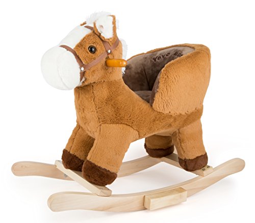 Small Foot Schaukelpferd aus Stoff, Galoppier-und Wiehrgeräusche auf Knopfdruck, für Kinder ab 12 Monaten, 10616 Small Foot Schaukelpferd aus Stoff, Galoppier-und Wiehrgeräusche auf Knopfdruck, für Kinder ab 12 Monaten, 10616 von Small Foot