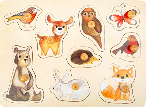 small foot Setzpuzzle Waldtiere aus Holz mit detaillierten Motiven, Puzzle für Kleinkinder ab 12 Monaten, 11499 small foot Setzpuzzle Waldtiere aus Holz mit detaillierten Motiven, Puzzle für Kleinkinder ab 12 Monaten, 11499 von Small Foot