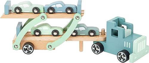 small foot Autotransporter Chicago aus Holz, mit beweglicher Laderampe, abnehmbarem Anhänger und 4 Autos, 11510 small foot Autotransporter Chicago aus Holz, mit beweglicher Laderampe, abnehmbarem Anhänger und 4 Autos, 11510 von Small Foot