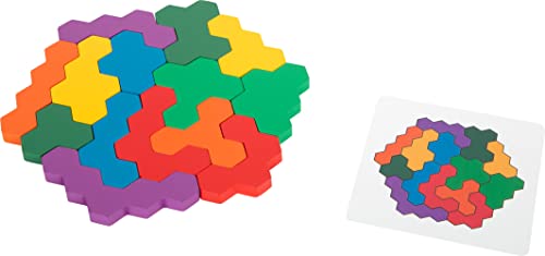 small foot Lernspiel Holzpuzzle Hexagon, Formenpuzzle aus Holz, Förderung der Farb- und Formerkennung, ab 3 Jahre, 11729 small foot Lernspiel Holzpuzzle Hexagon, Formenpuzzle aus Holz, Förderung der Farb- und Formerkennung, ab 3 Jahre, 11729 von Small Foot