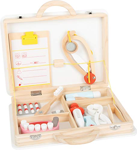 small foot Arztkoffer Zahnarzt aus Holz, mit Spritze, Stethoskop, Gebiss, Rollenspielzeug für Kinder ab 3 Jahren, 11743 small foot Arztkoffer Zahnarzt aus Holz, mit Spritze, Stethoskop, Gebiss, Rollenspielzeug für Kinder ab 3 Jahren, 11743 von Small Foot