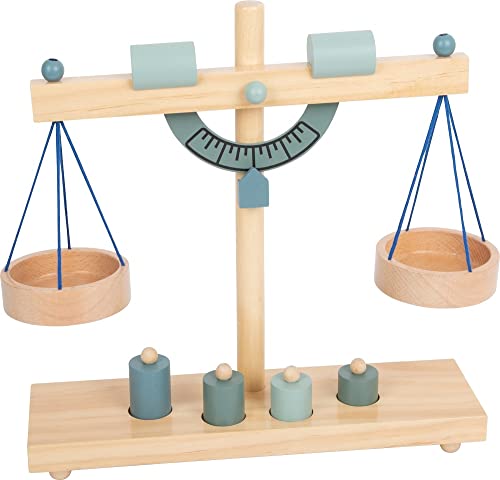 small foot Waage für Kaufladen aus Holz, Balkenwaage mit vier Gewichten, Zubehör für Kaufmannsladen, ab 3 Jahren, 11861 small foot Waage für Kaufladen aus Holz, Balkenwaage mit vier Gewichten, Zubehör für Kaufmannsladen, ab 3 Jahren, 11861 von Small Foot