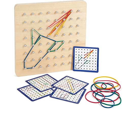 small foot Geoboard aus Holz, Lernspiel ab 3 Jahren, mit Spanngummis und 23 Gestaltungsvorlagen, Art. 11977 small foot Geoboard aus Holz, Lernspiel ab 3 Jahren, mit Spanngummis und 23 Gestaltungsvorlagen, Art. 11977 von Small Foot