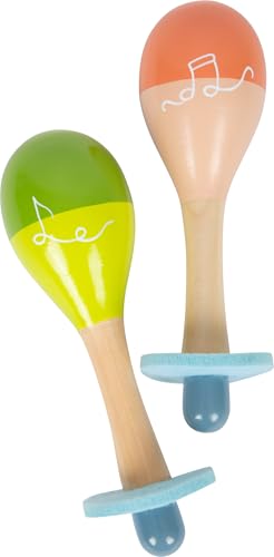 small foot Maracas "Groovy Beats" aus Holz, Instrument für Kinder, für musikalische Früherziehung, ab 12 Monaten, 12251 von Small Foot