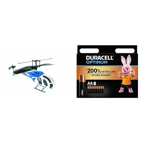 Small Foot 2650 Ferngesteuerter Hubschrauber Infrarot Helikopter, blau + Duracell Optimum Batterien AA, 8 Stück, bis zu 200% zusätzliche Lebensdauer oder extra Power Small Foot 2650 Ferngesteuerter Hubschrauber Infrarot Helikopter, blau + Duracell Optimum Batterien AA, 8 Stück, bis zu 200% zusätzliche Lebensdauer oder extra Power von Small Foot