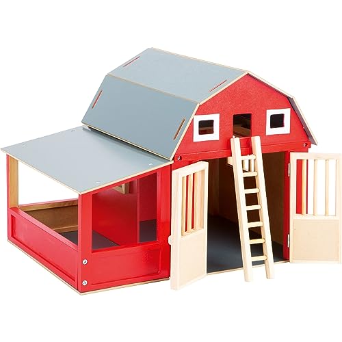Small Foot 8555 Holzscheune Alabama, roter Holzstall mit abnehmbaren Dach, Bauernhof-Zubehör Small Foot 8555 Holzscheune Alabama, roter Holzstall mit abnehmbaren Dach, Bauernhof-Zubehör von Small Foot