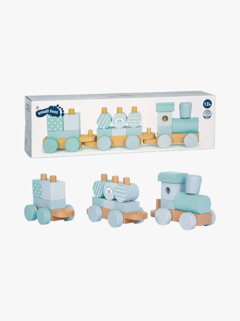 Small Foot Bauklötze-Zug, Blau von Small Foot