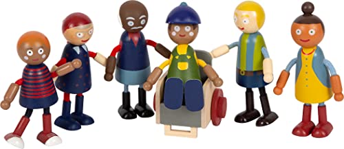small foot Biegepuppen-Familie Diversität, 6 Puppen aus Holz unterschiedlichen Alters, Geschlechts und Hautfarbe, 12396 small foot Biegepuppen-Familie Diversität, 6 Puppen aus Holz unterschiedlichen Alters, Geschlechts und Hautfarbe, 12396 von Small Foot