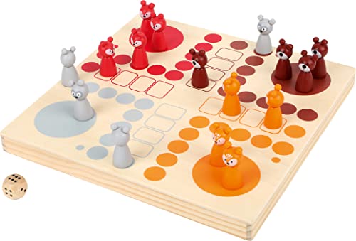 Small Foot - Brettspiel: Ludo Waldtiere aus Holz FSC 100%, Tier-Thema, für die ganze Familie, Alter 6+, 3 Spieler, 3er Pack Small Foot - Brettspiel: Ludo Waldtiere aus Holz FSC 100%, Tier-Thema, für die ganze Familie, Alter 6+, 3 Spieler, 3er Pack von Small Foot