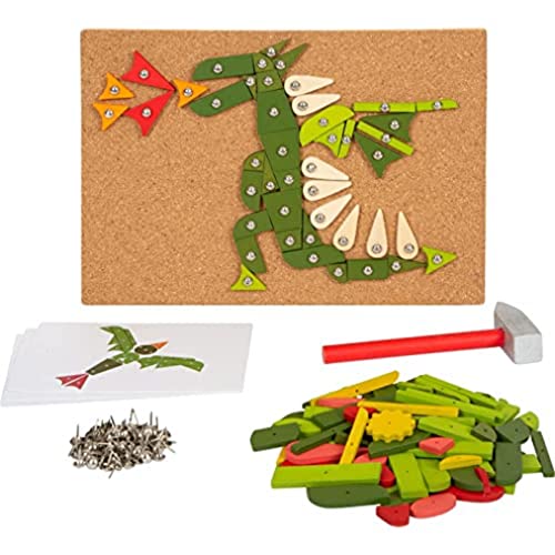 Small Foot Hämmerchenspiel Pflanzen & Lebewesen aus Holz, mit Motiven der Natur für Kinder ab 3 Jahren, 12358 Toys, Mehrfarbig von Small Foot