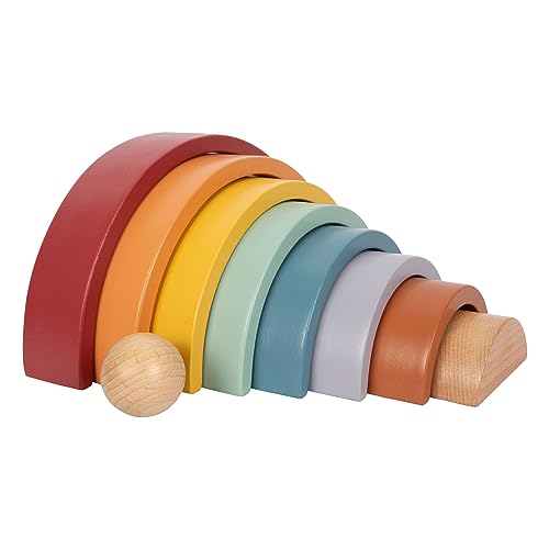 small foot Holzbausteine Regenbogen "Safari“ aus Holz, Motorikspielzeug mit 8 Formen, für Kinder ab 12 Monaten, 12318 small foot Holzbausteine Regenbogen "Safari“ aus Holz, Motorikspielzeug mit 8 Formen, für Kinder ab 12 Monaten, 12318 von Small Foot