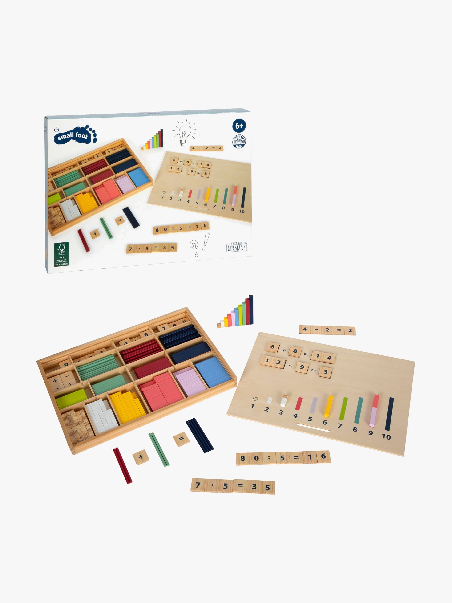 Small Foot Lernkasten Rechenstäbe mit Zahlen Small Foot Lernkasten Rechenstäbe mit Zahlen von Small Foot