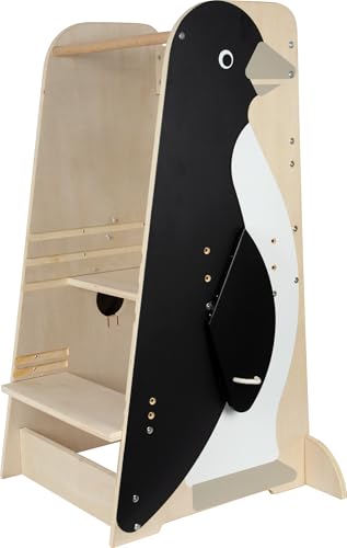 Small Foot Lernturm „Pinguin Wildlife“, höhenverstellbarer Learning Tower aus Holz, bis 50 kg, Montessori-Küchenhelfer für Kinder ab 2 Jahren, 12455 Small Foot Lernturm „Pinguin Wildlife“, höhenverstellbarer Learning Tower aus Holz, bis 50 kg, Montessori-Küchenhelfer für Kinder ab 2 Jahren, 12455 von Small Foot