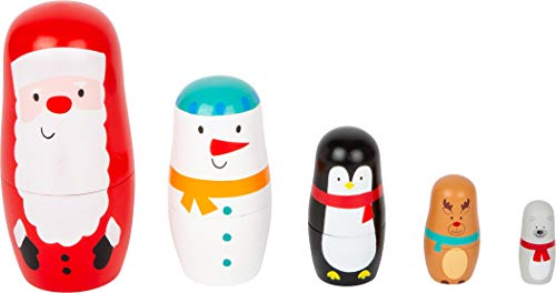 Small Foot Matrjoschka Weihnachten, mit Weihnachtsmann, Schneemann, Pinguin, Rentier und Bär, ab 3 Jahren, 11771 Small Foot Matrjoschka Weihnachten, mit Weihnachtsmann, Schneemann, Pinguin, Rentier und Bär, ab 3 Jahren, 11771 von Small Foot