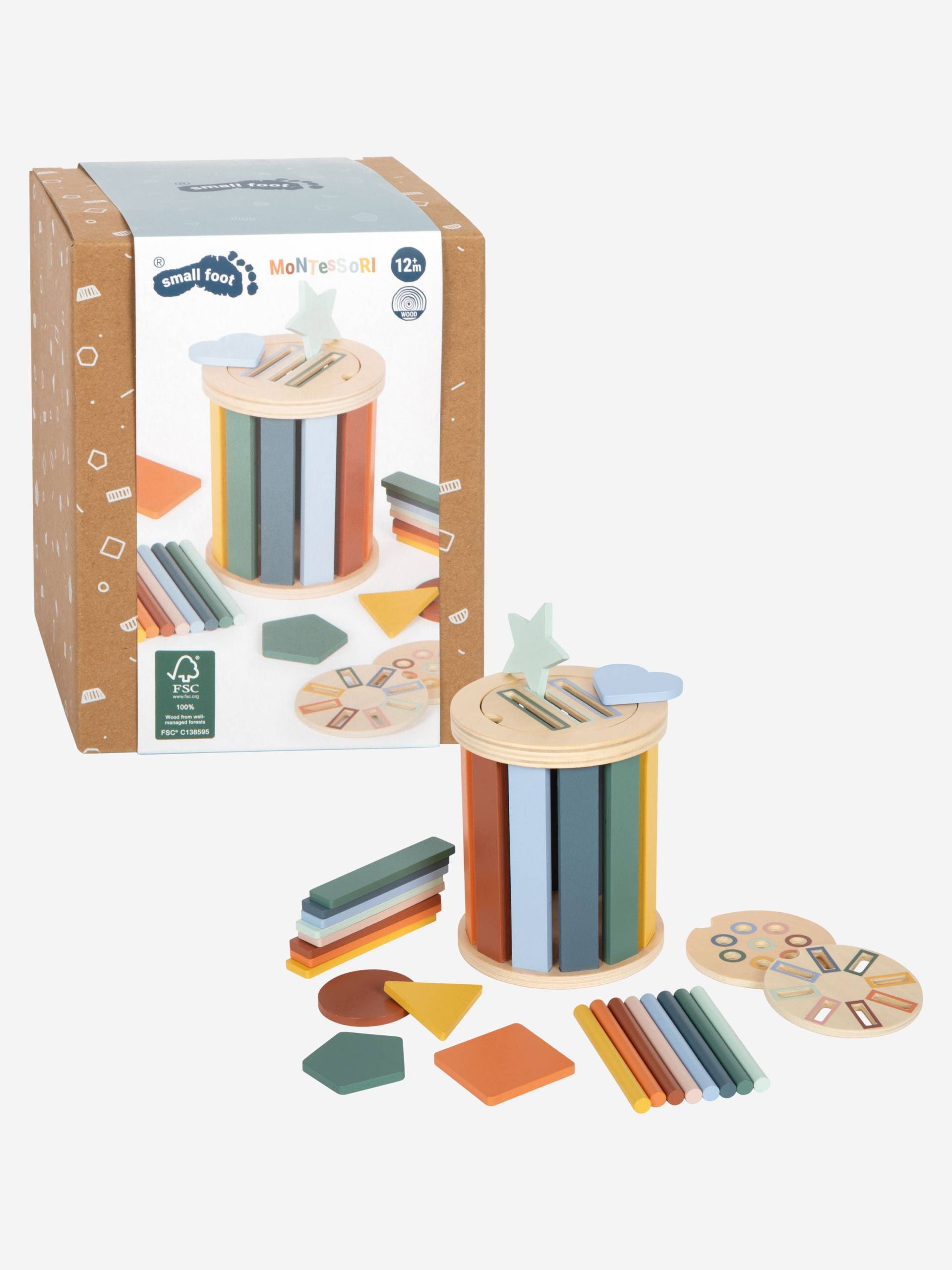 Small Foot Montessori Sortierspiel mit Trommel von Small Foot