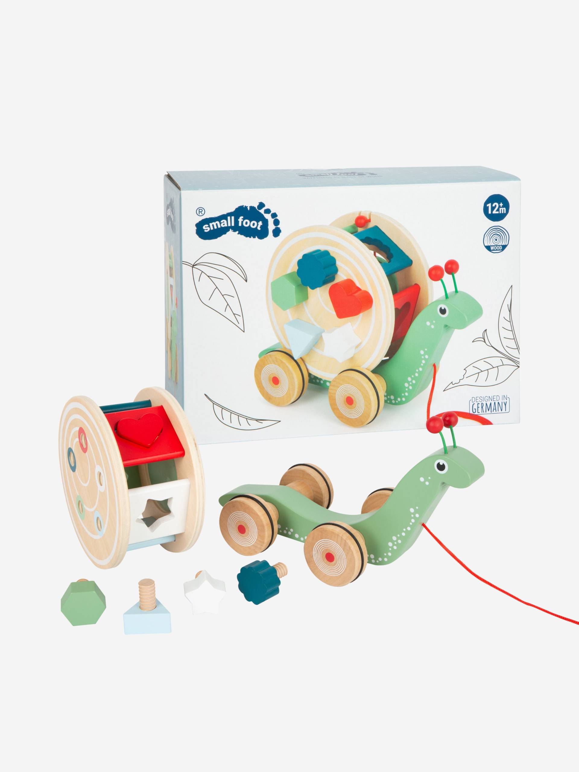 Small Foot Nachziehspielzeug mit Sortierspiel Schnecke Small Foot Nachziehspielzeug mit Sortierspiel Schnecke von Small Foot