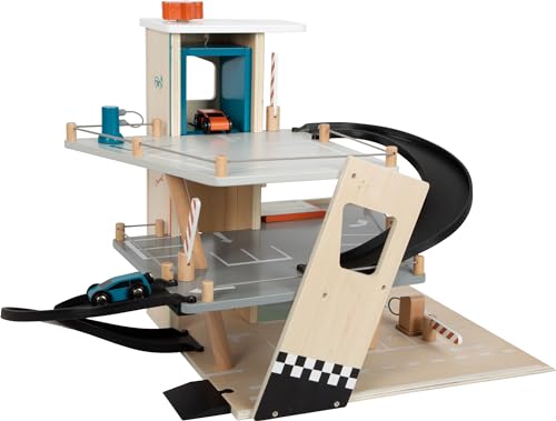 small foot Parkhaus Rallye, mit 3 Etagen, 2 Rampen und 2 Holzautos, Parkgarage aus Holz für Kinder ab 3 Jahren, 12357 small foot Parkhaus Rallye, mit 3 Etagen, 2 Rampen und 2 Holzautos, Parkgarage aus Holz für Kinder ab 3 Jahren, 12357 von Small Foot