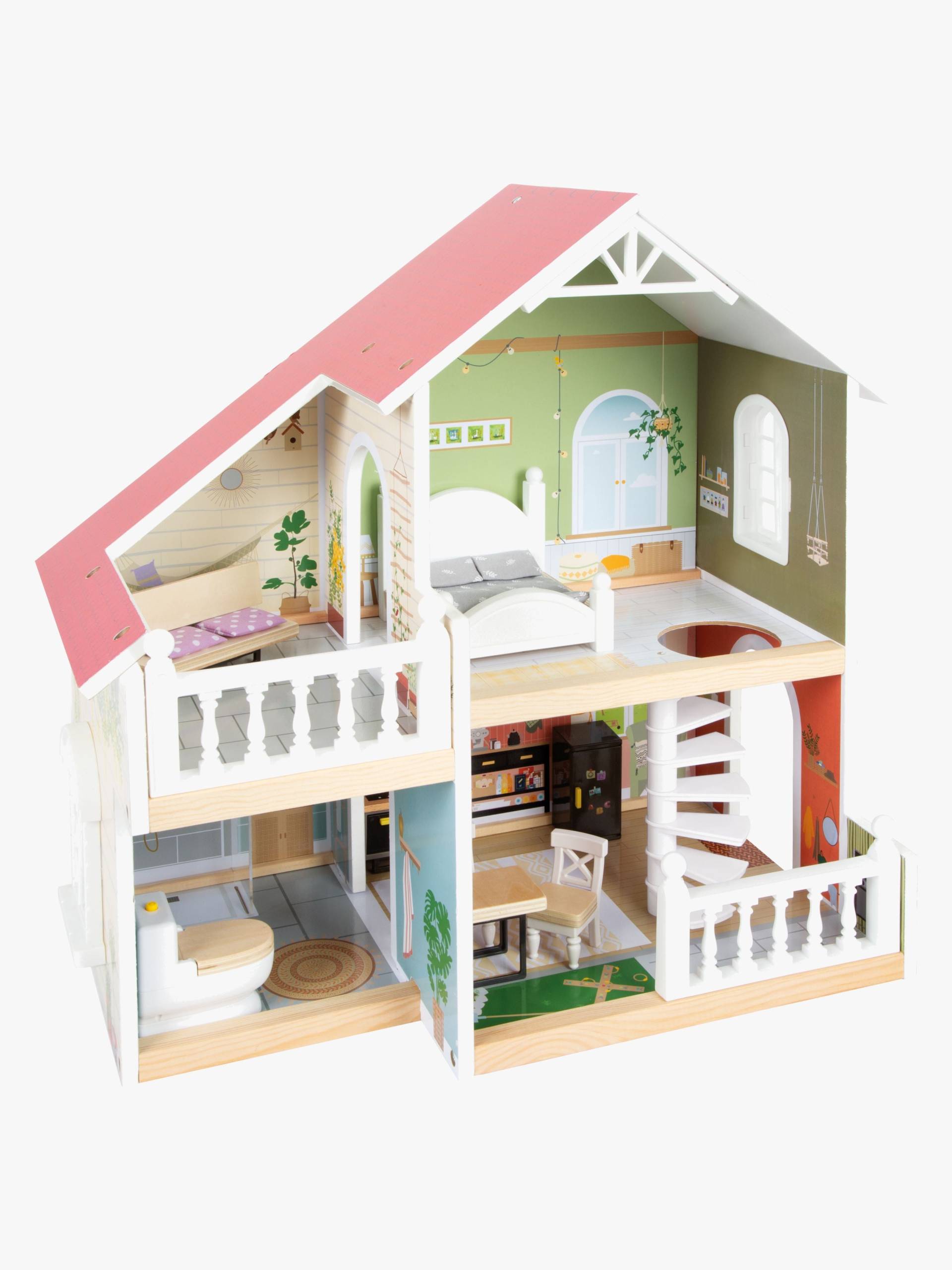 Small Foot Puppenhaus mit Dachterrasse, Holz von Small Foot