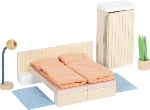 Small Foot Puppenhausmöbel Schlafzimmer aus Holz, Möbel-Set für das Puppenhaus, für Kinder ab 3 Jahren, 12631 Small Foot Puppenhausmöbel Schlafzimmer aus Holz, Möbel-Set für das Puppenhaus, für Kinder ab 3 Jahren, 12631 von Small Foot