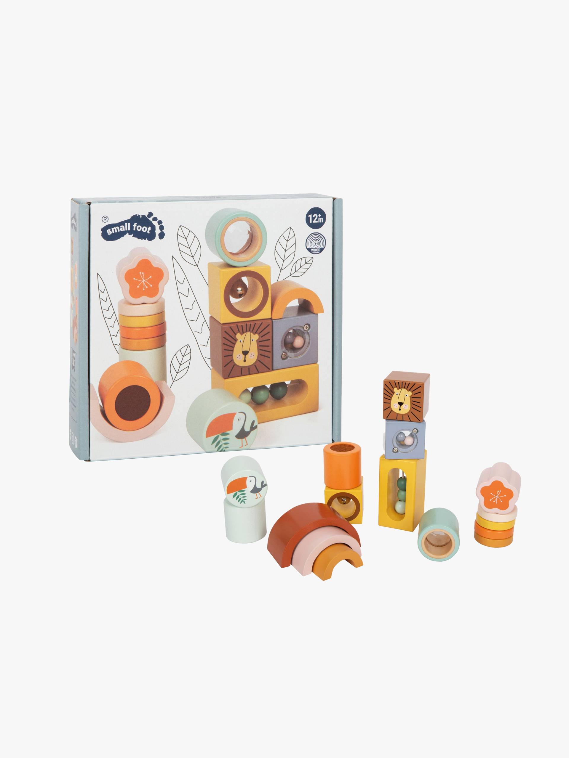 Small Foot Safari Bauklötze 12 Teile von Small Foot