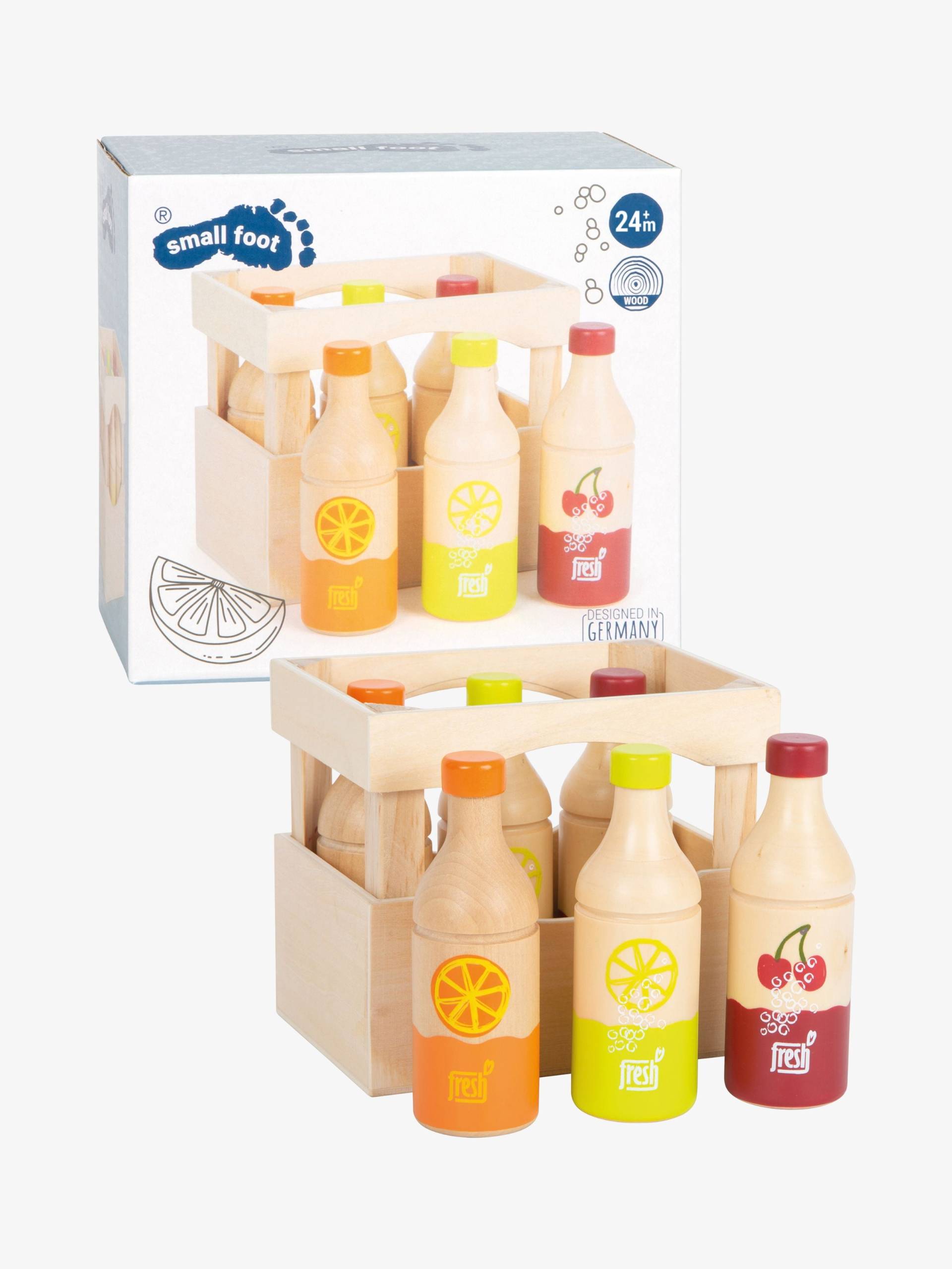 Small Foot Saftflaschen In Getränkekiste von Small Foot