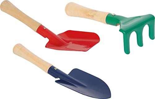 Small Foot Sandkisten-Set aus Holz und Metall, Spaten, Schaufel und Harke, Sandspielzeug für Kinder ab 3 Jahren, 1114, S Small Foot Sandkisten-Set aus Holz und Metall, Spaten, Schaufel und Harke, Sandspielzeug für Kinder ab 3 Jahren, 1114, S von Small Foot