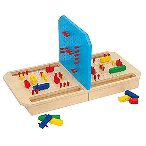 Small Foot Schiffe versenken aus Holz, mit steckbaren Spielelementen, Strategiespiel für Jung und Alt, ab 6 Jahren, Menschen 3457, Rote Small Foot Schiffe versenken aus Holz, mit steckbaren Spielelementen, Strategiespiel für Jung und Alt, ab 6 Jahren, Menschen 3457, Rote von Small Foot