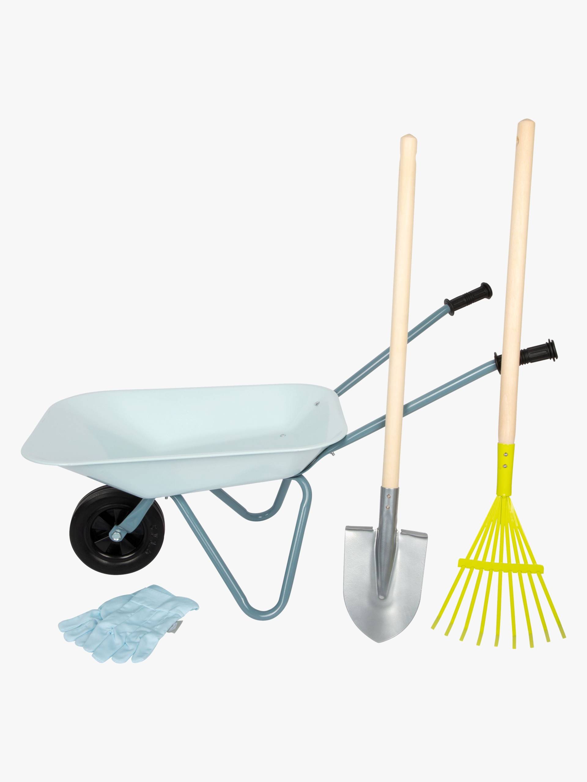 Small Foot Schubkarre mit Gartenwerkzeug von Small Foot
