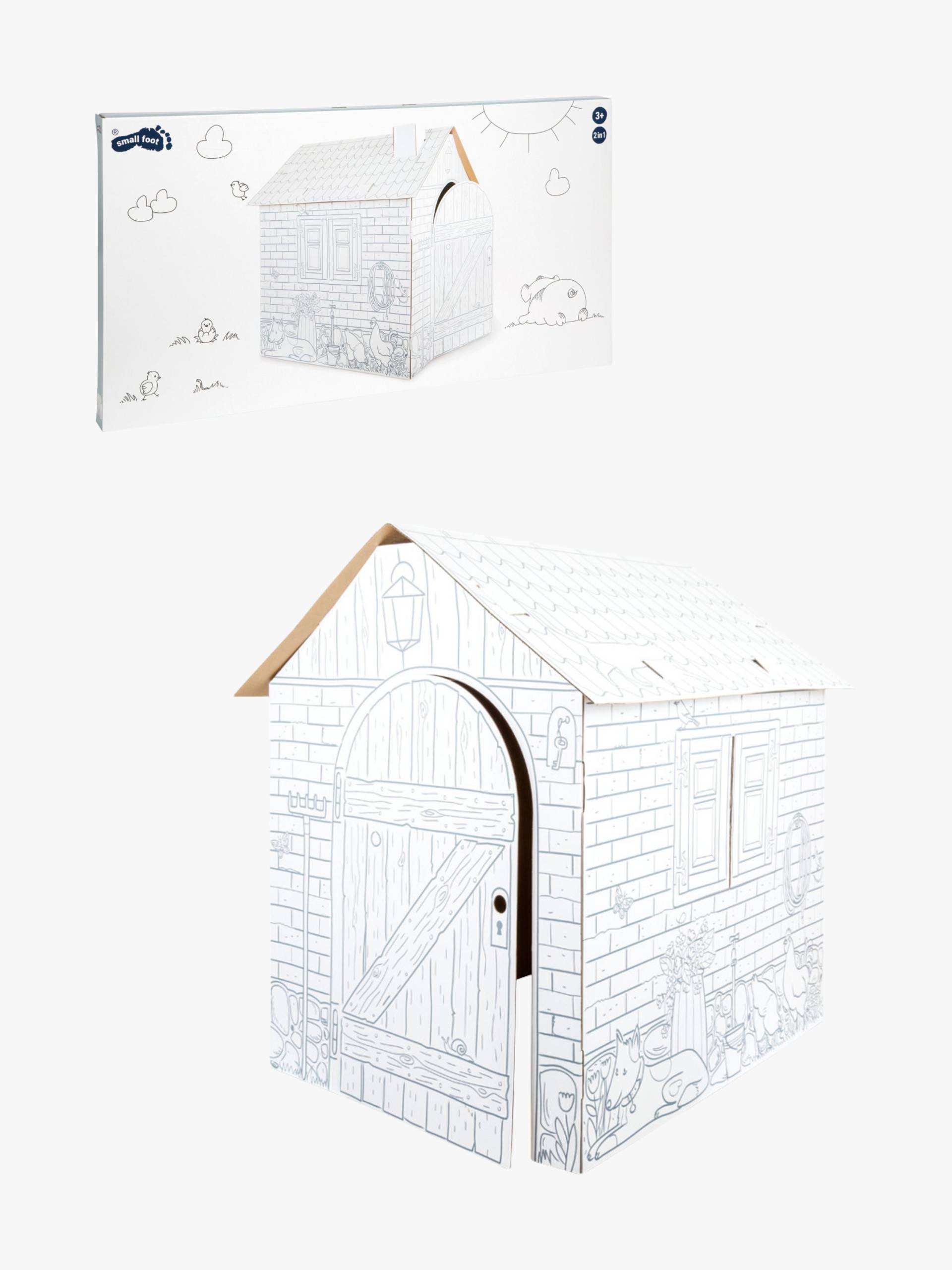 Small Foot Spielhaus Aus Karton, Kleines Bauernhaus von Small Foot