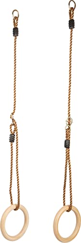 small foot Turnringe aus Holz, Schaukelringe mit längenverstellbaren Seilen, für Kinder und Erwachsene, 3+, 11592 small foot Turnringe aus Holz, Schaukelringe mit längenverstellbaren Seilen, für Kinder und Erwachsene, 3+, 11592 von Small Foot