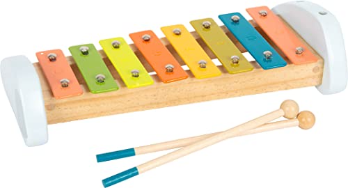 small foot Xylophon "Groovy Beats" aus Holz, Instrument für Kinder, inkl. Notenblatt, ab 18 Monaten, 12254 von Small Foot