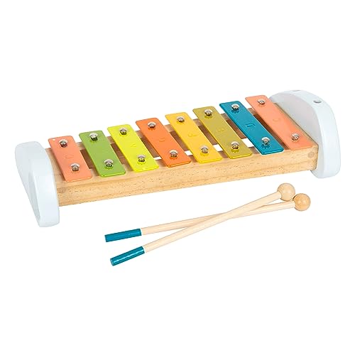 small foot Xylophon "Groovy Beats" aus Holz, Instrument für Kinder, inkl. Notenblatt, ab 18 Monaten, 12254 von Small Foot