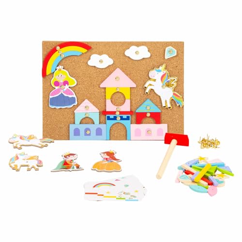 small foot Hämmerchenspiel Holz und Kork, mit Motiven zum Thema Einhorn und Prinzessin, ab 6 Jahren, 11571 small foot Hämmerchenspiel Holz und Kork, mit Motiven zum Thema Einhorn und Prinzessin, ab 6 Jahren, 11571 von Small Foot