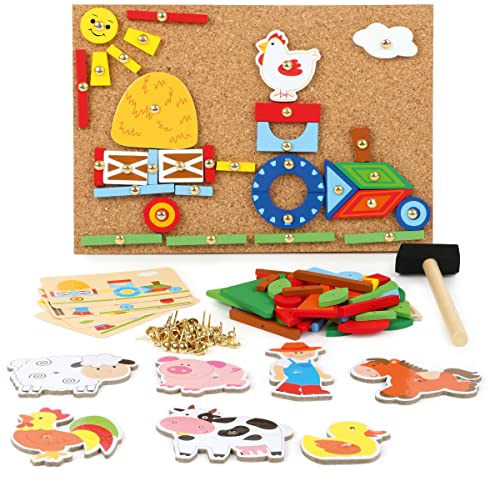 small foot Hämmerchenspiel „Bauernhof“ aus Holz, Korkboden mit Motiven des Bauernhofes zum Hämmern, ab 3 Jahren, 10228, Mehrfarbig/Meereswellen (Ocean Tides) small foot Hämmerchenspiel „Bauernhof“ aus Holz, Korkboden mit Motiven des Bauernhofes zum Hämmern, ab 3 Jahren, 10228, Mehrfarbig/Meereswellen (Ocean Tides) von Small Foot
