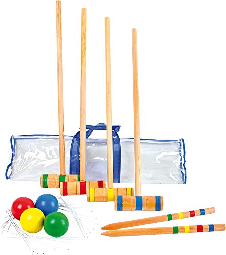 small foot 1050 Krocket-Set / Crocket Set aus Holz, Outdoorspielzeug inkl. Zubehör, 19-teilig, ab 5 Jahren small foot 1050 Krocket-Set / Crocket Set aus Holz, Outdoorspielzeug inkl. Zubehör, 19-teilig, ab 5 Jahren von Small Foot