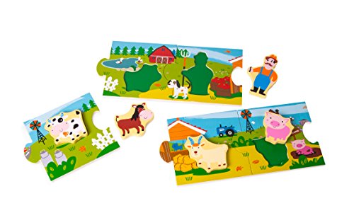small foot 10626 Storypuzzle Farm aus bemaltem Holz aus fünf großen Puzzleteilen, integriertes Setzpuzzle, REGT Fantasie und Sprachentwicklung an und fördert die Motorik small foot 10626 Storypuzzle Farm aus bemaltem Holz aus fünf großen Puzzleteilen, integriertes Setzpuzzle, REGT Fantasie und Sprachentwicklung an und fördert die Motorik von Small Foot