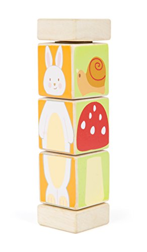 small foot 10647 Drehturm aus Buntem Holz, drehbare Holzklötze mit Tiermotiven, schult die Geschicklichkeit und ist ideal für unterwegs small foot 10647 Drehturm aus Buntem Holz, drehbare Holzklötze mit Tiermotiven, schult die Geschicklichkeit und ist ideal für unterwegs von Small Foot