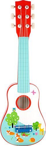 small foot Kindergitarre Kleiner Fuchs aus Holz, fördert musikalische Fähigkeiten, ab 3 Jahren, 10725 Musikinstrument von Small Foot