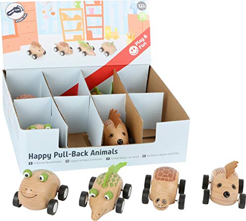 small foot 10835, 8er Rückziehtiere natürlichem Holz, 4er Set in praktischem Verkaufsdisplay, Igel, Schildkröte, Frosch und Krokodil, mit Rückzieh-Motor und gummierten Reifen small foot 10835, 8er Rückziehtiere natürlichem Holz, 4er Set in praktischem Verkaufsdisplay, Igel, Schildkröte, Frosch und Krokodil, mit Rückzieh-Motor und gummierten Reifen von Small Foot