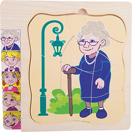 small foot 11028 by Legler Schichtenpuzzle Omas Leben Spielzeug, Mehrfarbig small foot 11028 by Legler Schichtenpuzzle Omas Leben Spielzeug, Mehrfarbig von Small Foot