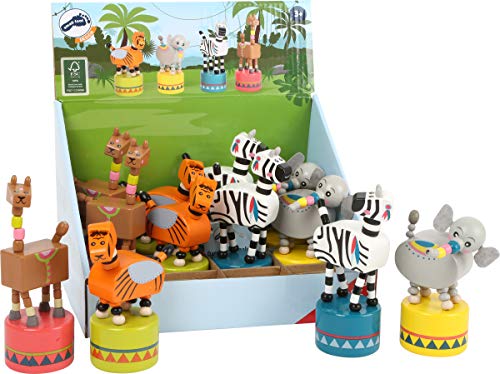 small foot 11094 Drückfiguren Jungle aus Holz, FSC 100%-Zertifiziert, Mitgebsel Spielzeug, Mehrfarbig small foot 11094 Drückfiguren Jungle aus Holz, FSC 100%-Zertifiziert, Mitgebsel Spielzeug, Mehrfarbig von Small Foot