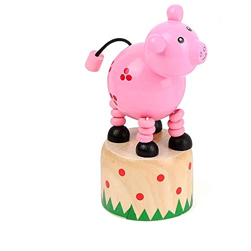 small foot 11156 Drückfigur Schwein aus Holz, FSC 100%-Zertifiziert, Mitgebsel von Small Foot