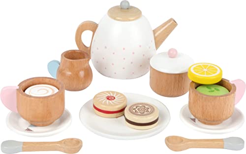 small foot Teeservice "Kinderküche" aus Holz, Zubehör für Kinderküche / Spielküche mit 17 Teilen, ab 3 Jahren,11214 small foot Teeservice "Kinderküche" aus Holz, Zubehör für Kinderküche / Spielküche mit 17 Teilen, ab 3 Jahren,11214 von Small Foot
