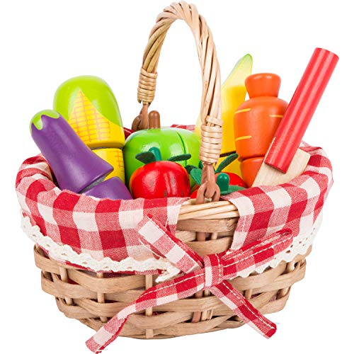 small foot Schneide-Obst und Gemüse aus Holz mit Klettverschluss, Kaufmannsladen Zubehör, für Kinder ab 3 Jahren, 11281 small foot Schneide-Obst und Gemüse aus Holz mit Klettverschluss, Kaufmannsladen Zubehör, für Kinder ab 3 Jahren, 11281 von Small Foot