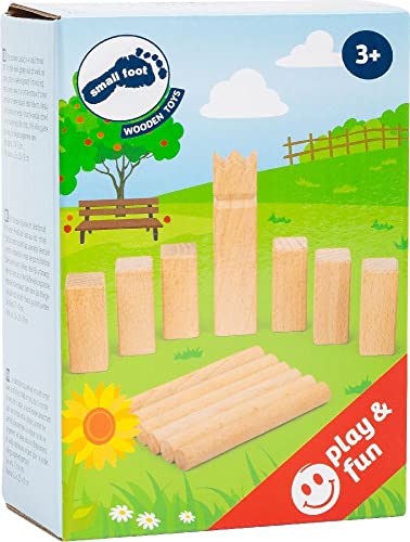 small foot Wikingerspiel Mini-Kubb, Holzspiel in extra kleinem Format, 17-teiliges Set mit Aufbewahrungstasche, 11356 small foot Wikingerspiel Mini-Kubb, Holzspiel in extra kleinem Format, 17-teiliges Set mit Aufbewahrungstasche, 11356 von Small Foot