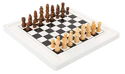 small foot 11395 Brettspiel Schach und Dame, aus Holz, 2 Spieleklassiker in 1, Gesellschaftsspiel Spielzeug, Mehrfarbig small foot 11395 Brettspiel Schach und Dame, aus Holz, 2 Spieleklassiker in 1, Gesellschaftsspiel Spielzeug, Mehrfarbig von Small Foot