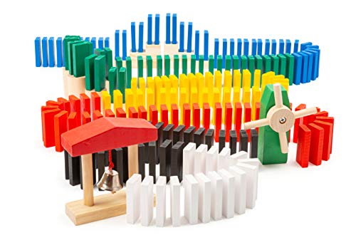 small foot Domino-Rallye, Kettenreaktions-Spiel aus Holz, 490-tlg., Geschicklichkeitsspiel für Kinder ab 3 Jahren, 11402 small foot Domino-Rallye, Kettenreaktions-Spiel aus Holz, 490-tlg., Geschicklichkeitsspiel für Kinder ab 3 Jahren, 11402 von Small Foot