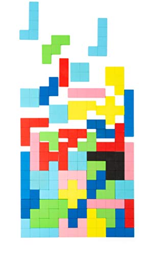 small foot Holzpuzzle, 114-teiliges Spielset, Lernspiel mit allgemeinen geometrischen Mustern, ab 4 Jahren, 11403 Spielzeug, Mehrfarbig von Small Foot